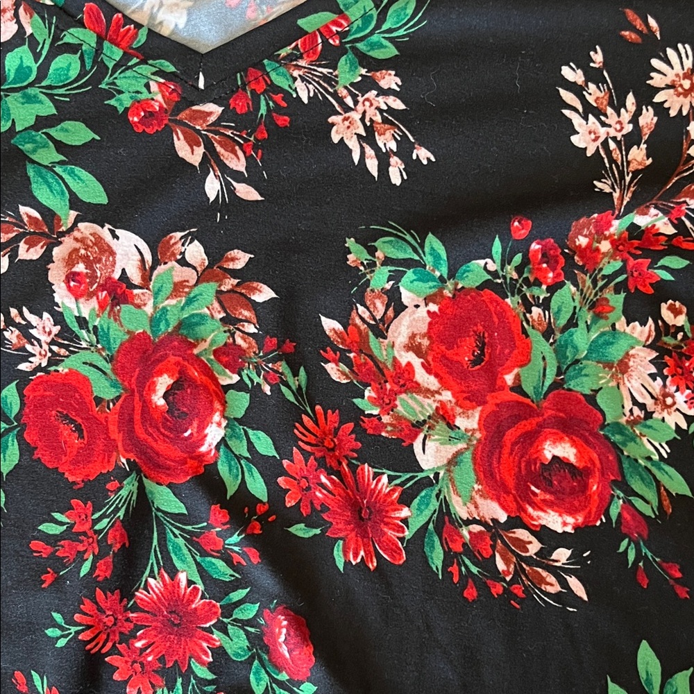 The Pioneer Woman Floral Top with Pink and Green Accents - Picture 3 of 3